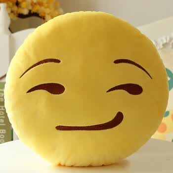 sleepybear家纺趣味qq表情包靠垫公仔 搞怪qq表情抱枕头毛绒玩具 女
