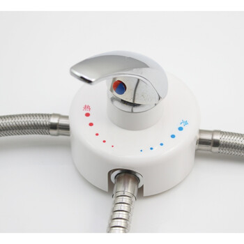 器贴墙式混水阀明装冷热水阀冷热开关混合阀三角淋浴阀 塑料款混水阀