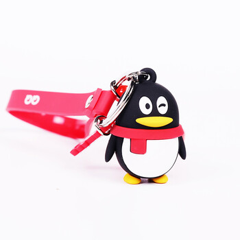 qqfamily系列卡通钥匙扣 挂件 礼品礼物 情侣车钥匙链车用钥匙绳 汽车