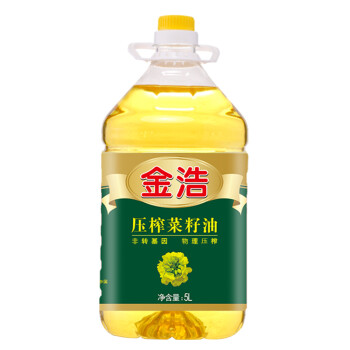 金浩 食用油 非转基因  纯正菜籽油5L 一级压榨