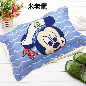 纯棉大阪花卡通儿童枕头30*50cm枕套加枕芯幼儿园小学生枕 米老鼠 30*