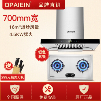 opaiein (廣東歐派)小戶型油煙機灶具套裝抽油煙機煙灶套裝小尺寸燃氣