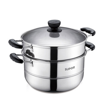 
                                        苏泊尔（SUPOR） 苏泊尔SZ26B2双层蒸锅304不锈钢两层蒸锅蒸笼26cm 特价包邮                