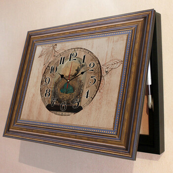 电表箱装饰画配电箱贴可推拉液压客厅餐厅有框画新品 9 加钟60*40cm