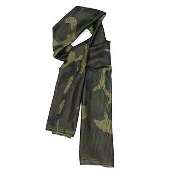 我是特种兵迷彩围巾军迷战术头巾 户外男女透气秋冬网巾 3泥色