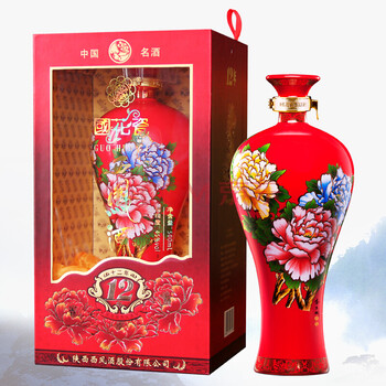 国花瓷国花瓷西凤酒12年45度喜庆装