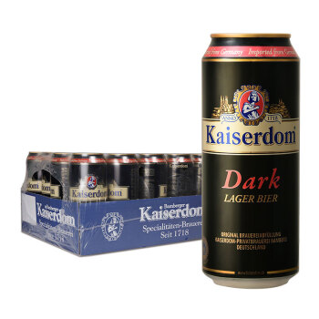 Kaiserdom凯撒顿姆德国进口黑啤酒500ml*24听整箱装