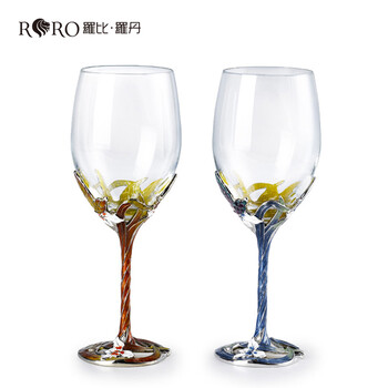 
                                        罗比罗丹（RORO） 罗比罗丹 偎依红酒杯葡萄酒杯情侣杯2只对装礼品送长辈送朋友 2只咖啡色                