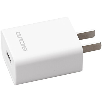 
                                        飞毛腿（SCUD） SC-U107 USB电源适配器/快速充电器/输出5V/2A 白色                