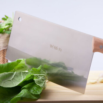 楚家刀 锋利切片刀切肉刀传统菜刀手工锻打不锈钢刀具厨师专用刀中式厨刀 家用小号巧妇型