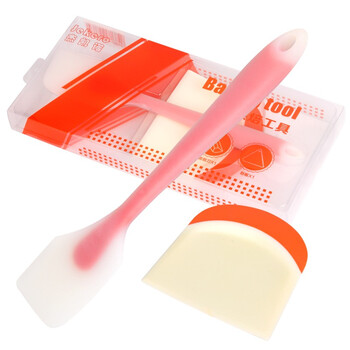 
                                        
                                                            杰凯诺 Jekero 烘焙工具食品级大号硅胶刮刀+刮板2件套 奶油面团切板烘培工具套装                