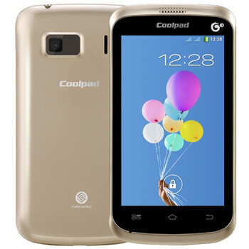 酷派(Coolpad) 8076D 移动3G版 双卡双待手机 淡雅金