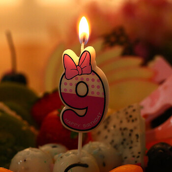 520浪漫求婚表白道具香薰蜡烛 儿童无烟创意0-9数字生日蜡烛 粉色数字