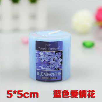 安礼轩香薰无烟蜡烛生日婚庆婚礼求婚蜡烛浪漫欧式圆柱香味蜡烛 5*5--热带水果/红
