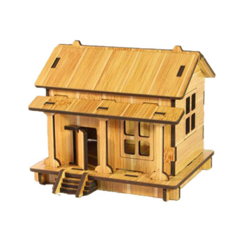 3d立体拼图手工diy拼板创意性玩具 男孩女孩房屋帆船乐器模型拼装