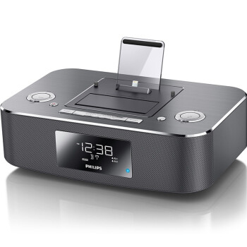 
                                        飞利浦（PHILIPS）DC395 音响 无线蓝牙家居音响 苹果iPhone6S/6Plus/5/iPad双接口充电器 收音机                