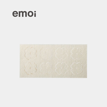 emoi 毛毡香薰配饰 四叶草形 创意家居芦苇杆装饰 日式良品简约基本生活无印北欧风格 白色