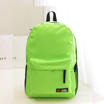 纯色帆布旅游双肩高中生大学生大容量糖果色潮背包男女生电脑书包sn
