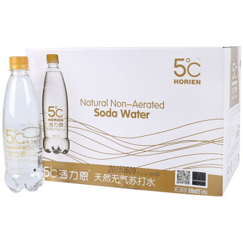 5°C（HORIEN5°C）活力恩 克东天然苏打水PET 500ml/瓶*15 整箱 *2件