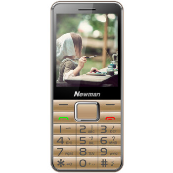 
                                        纽曼（Newman） C360 天翼CDMA 电信2G老人手机 单卡 金色电信版                