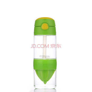 英国TOMIC/特美刻吸管柠檬杯 可爱创意水杯子正品 1BPB1025 果绿色460ML