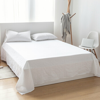 0米床学生宿舍单人 byf【床单】珍珠白 180cmx230cm