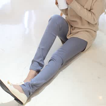 雅羊人春装韩版糖果彩色弹力显瘦小脚铅笔裤女士牛仔裤大码女裤子 酒