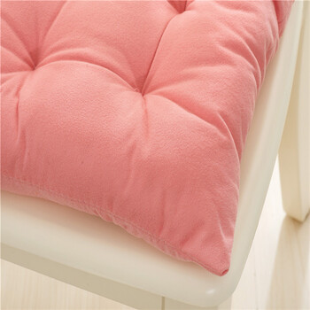 纯色棉绒坐垫椅垫42*42cm净重380克 咖啡色 42cm*42cm