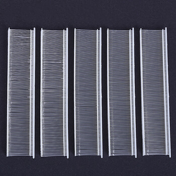 白色工字型胶针细尼龙服装枪针胶针吊牌胶针塑料打商标抢胶针 1cm