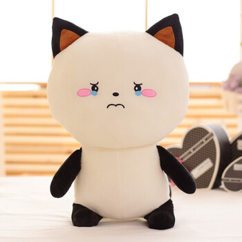 萌二小浣熊毛绒公仔动漫周边玩偶抱枕表情包生日礼物女生zt 站姿委屈