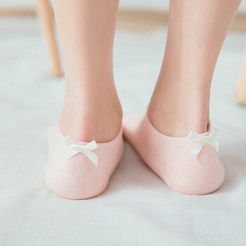 船袜 学院风女生透气吸汗日系防滑隐形包邮 粉色 5双装 女士均码