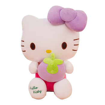 hello kitty毛绒玩具凯蒂猫公仔抱水果kt猫玩偶可爱布娃娃生日七夕