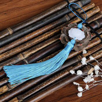 古风流苏穗子吊穗 中国风配饰挂件diy材料 复古典扇坠挂饰品吊坠 青色