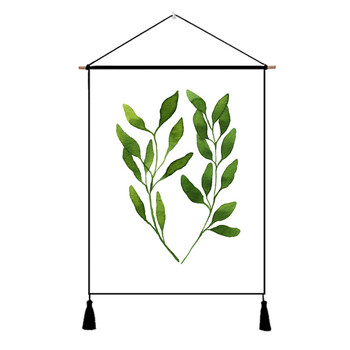 沃宏小清新植物挂毯客厅墙面装饰画简约卧室背景布床头挂布布艺挂画