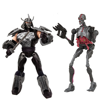 双钻忍者神龟模型 动漫公仔套装 可动人偶摆件玩具 基础斯瑞德 克朗