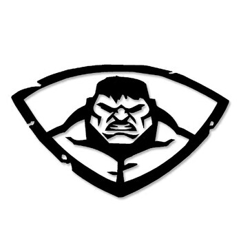 复仇者联盟 神盾局 绿巨人 浩克 改装贴 装饰贴 反光贴 防水车贴 反光