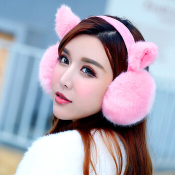 冬季折叠耳套护耳罩保暖女耳暖冬天韩版可爱耳朵套耳包女耳捂子男 猫