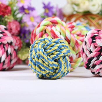 宠物狗狗玩具棉线结绳球耐咬磨牙小狗泰迪金毛拉布拉多幼犬大型犬