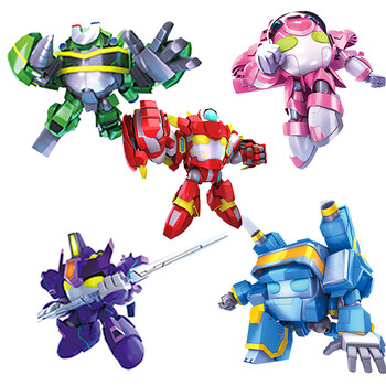 开心超人联盟正义机车侠合体变形机器人开心超人玩具庄臣动漫正版