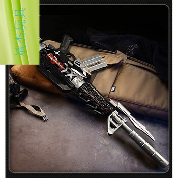 儿童玩具仿真英雄武器m4a1黑龙雷神穿越可发射水弹v 死神银(手动版)