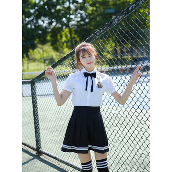 夏季英伦学院风初中高中学生校服套装校园服装女生韩国毕业照班服 女