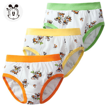 巴布豆男童内裤三角全棉儿童裤衩 531917男童三角3条 7码建议身高120