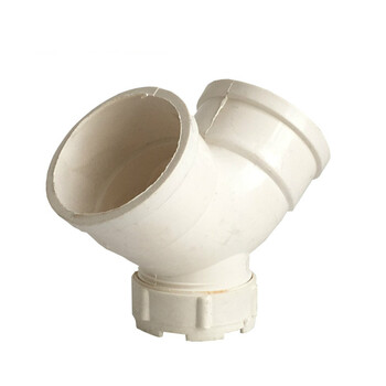 国标排水管90度弯头检查 pvc下水道管配件50/75/110带检查口弯检 110