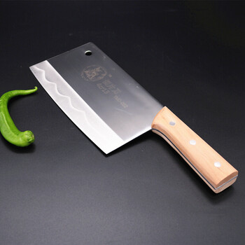 菜刀不锈钢厨房刀具家用切肉刀厨刀桑刀厨师切片刀 夹直柄