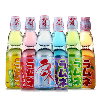 哈达波子汽水饮料 日本原装进口哈达弹珠汽水 碳酸饮料 果味饮料 波子汽水原味200ML