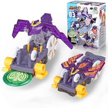 飞车3代第三季兽神合体2暴力爆裂变形玩具车套装全套 空翻系列-雷暴