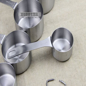 
                                        烘焙工具  拉丝不锈钢量杯  黄油融化碗大号量勺   烘焙用品厨房DIY小工具                