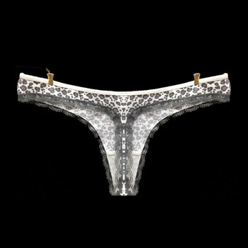 丁字裤低腰女超柔灰色简约性感镂空蕾丝t-back内裤大码t裤 图片色 36