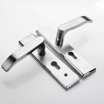 三件套现代简约卫生间门把手木门执手锁具套装 门锁 门吸 2片子母合页