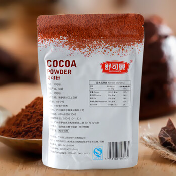 
                                        爱满屋AMW 烘焙原料 舒可曼可可粉100g 巧克力粉 无糖冲饮 烘焙原料 面包蛋糕提拉                